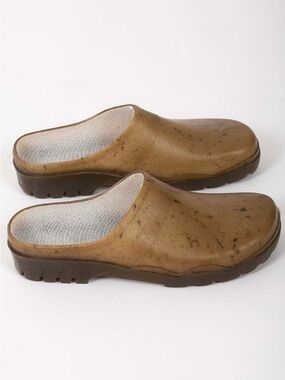 plasticana nirvana hemp mule EU 38 US 7.5, recycled chunky plastic clog